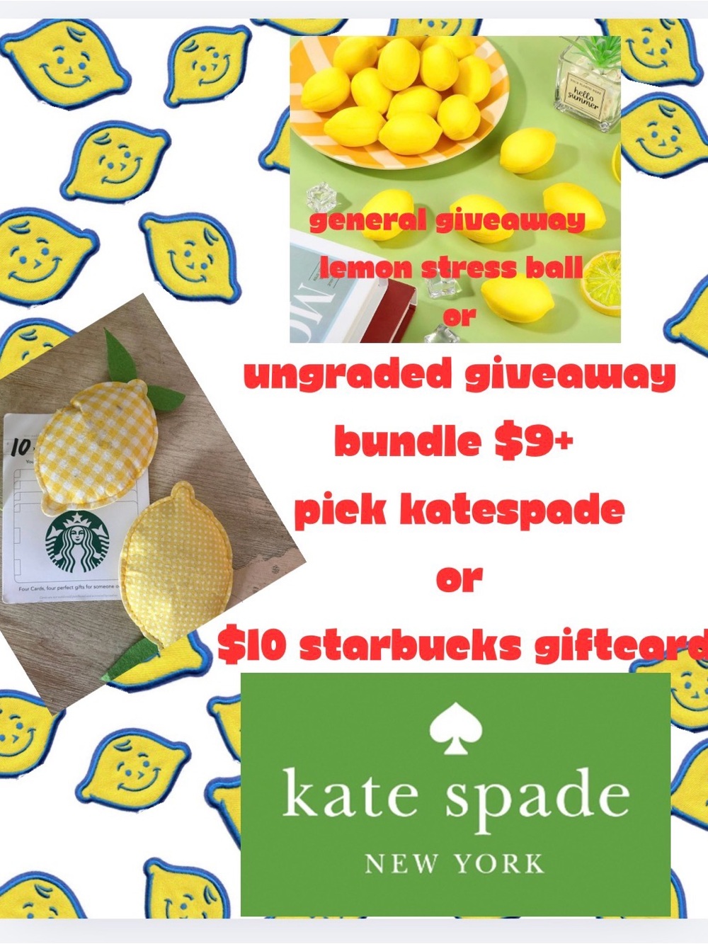 Giveaway2🍋I’m live!come chat, hang out, bundle& win Kate Spade or $10⭐️bucks GC!